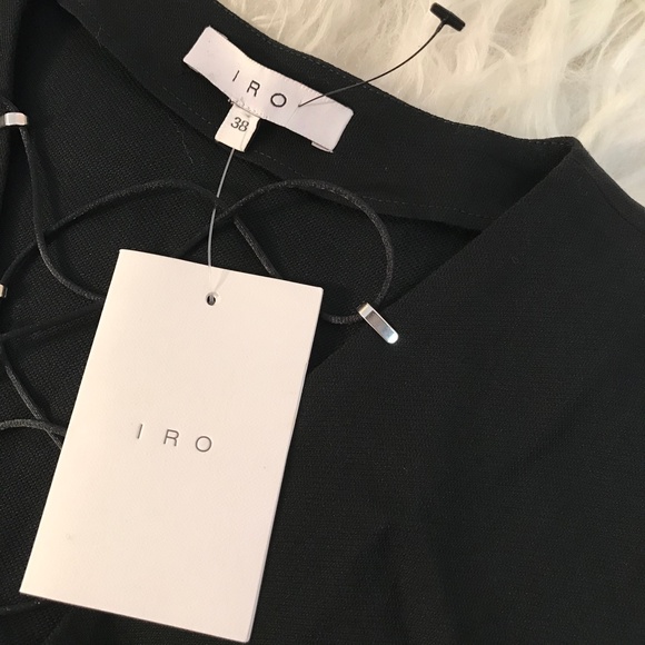 IRO Front Lace-Up Virgin Wool Blend Dress - Picture 7 of 11